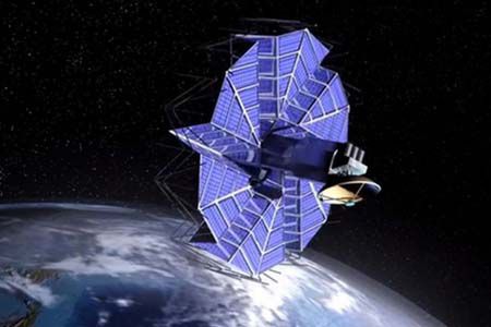 Panneau solaire spatial