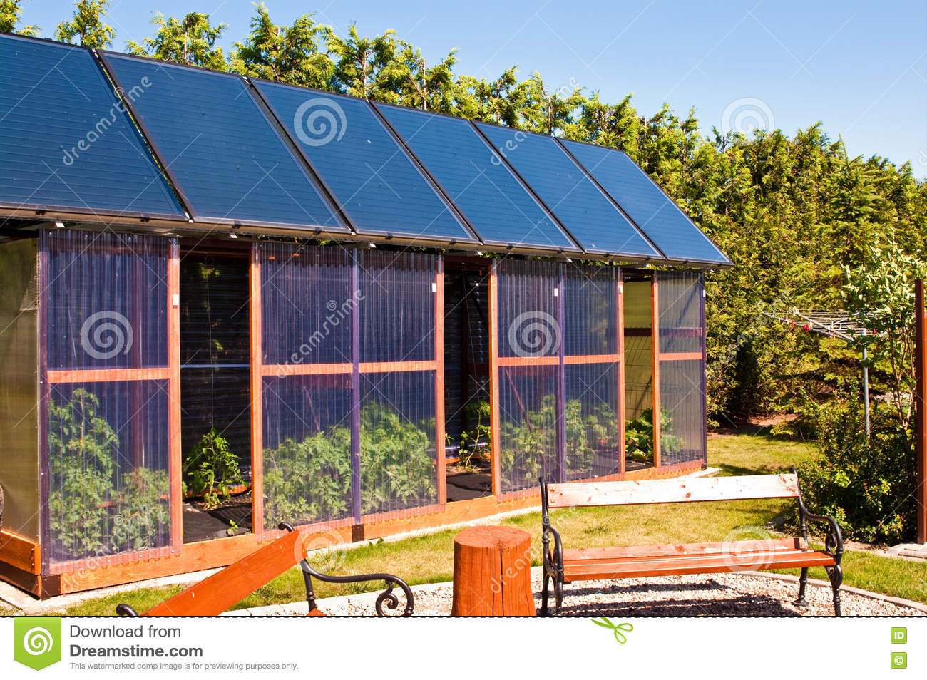Serre panneau solaire