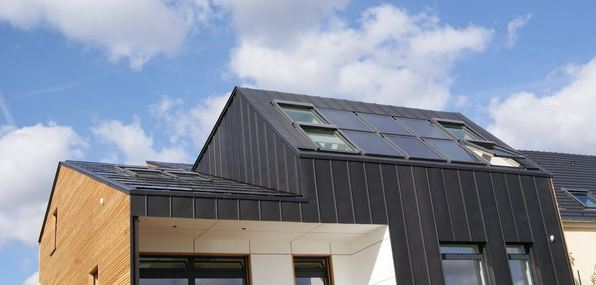 Maison bbc avec panneau solaire