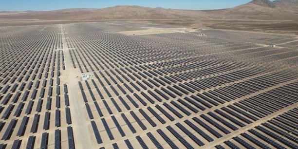 Panneau solaire plein est