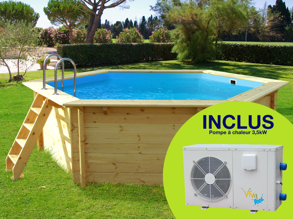 Pompe a chaleur piscine en bois