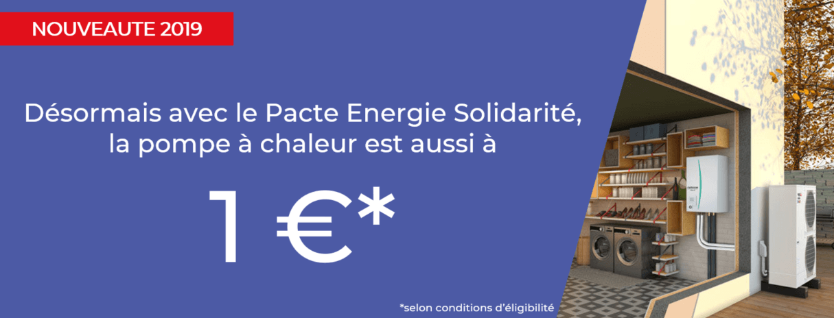 Pompe à chaleur 1 euro