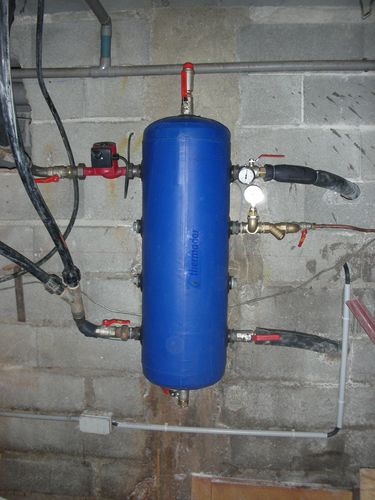 Ballon tampon pompe a chaleur air-eau