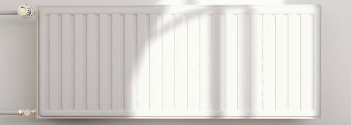Pompe a chaleur avec radiateur en fonte