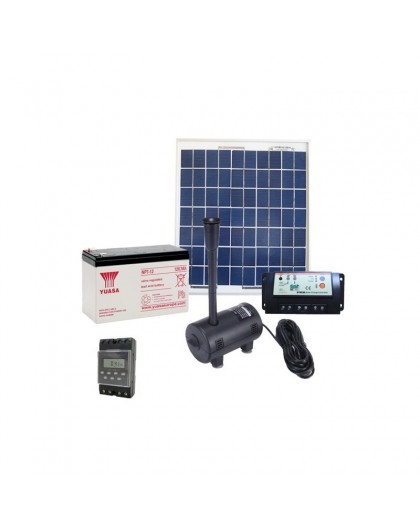 Pompe avec panneau solaire