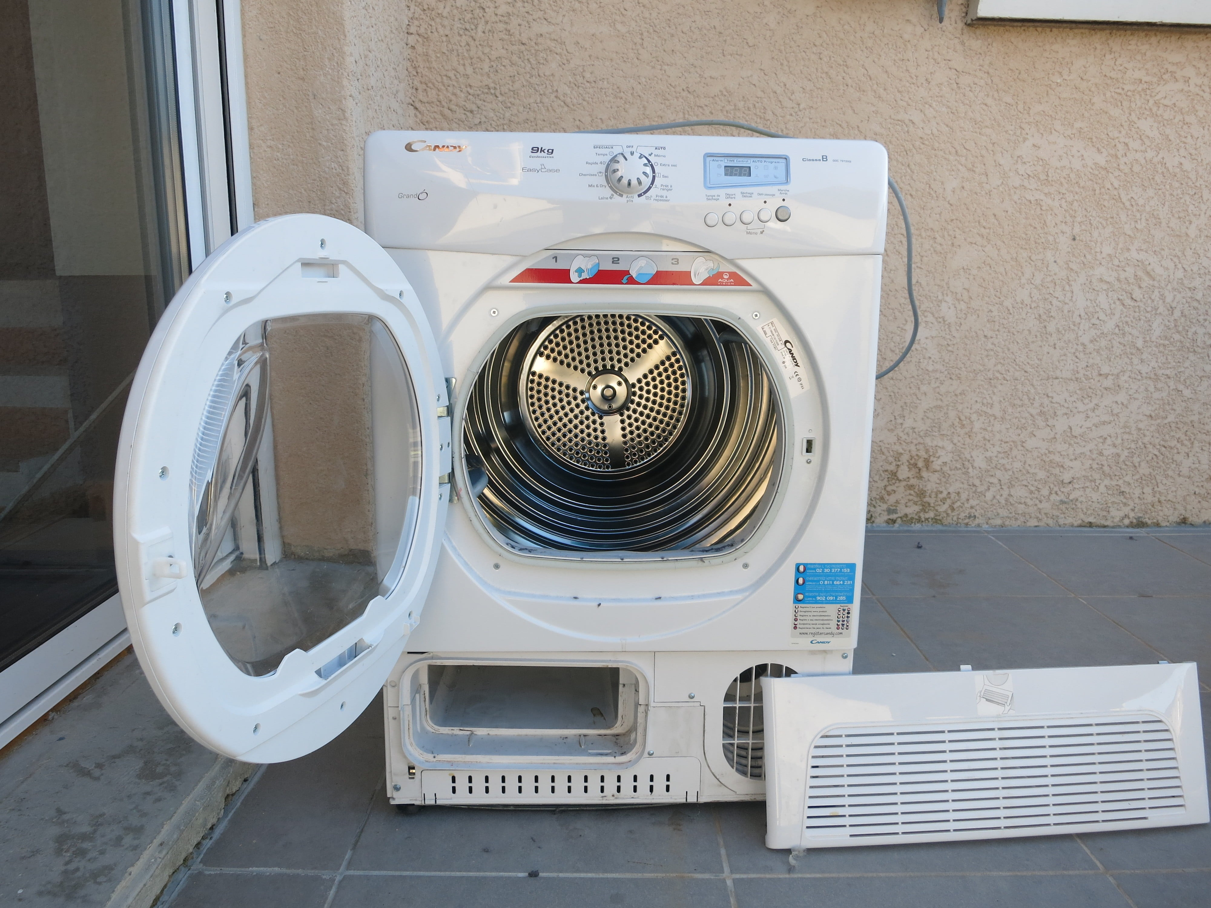 Seche linge pompe a chaleur panne