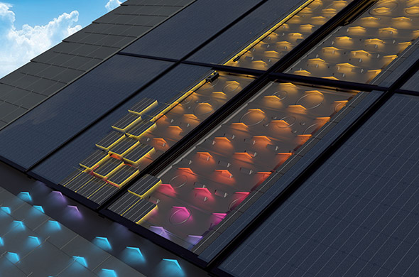 Panneau solaire aerothermique