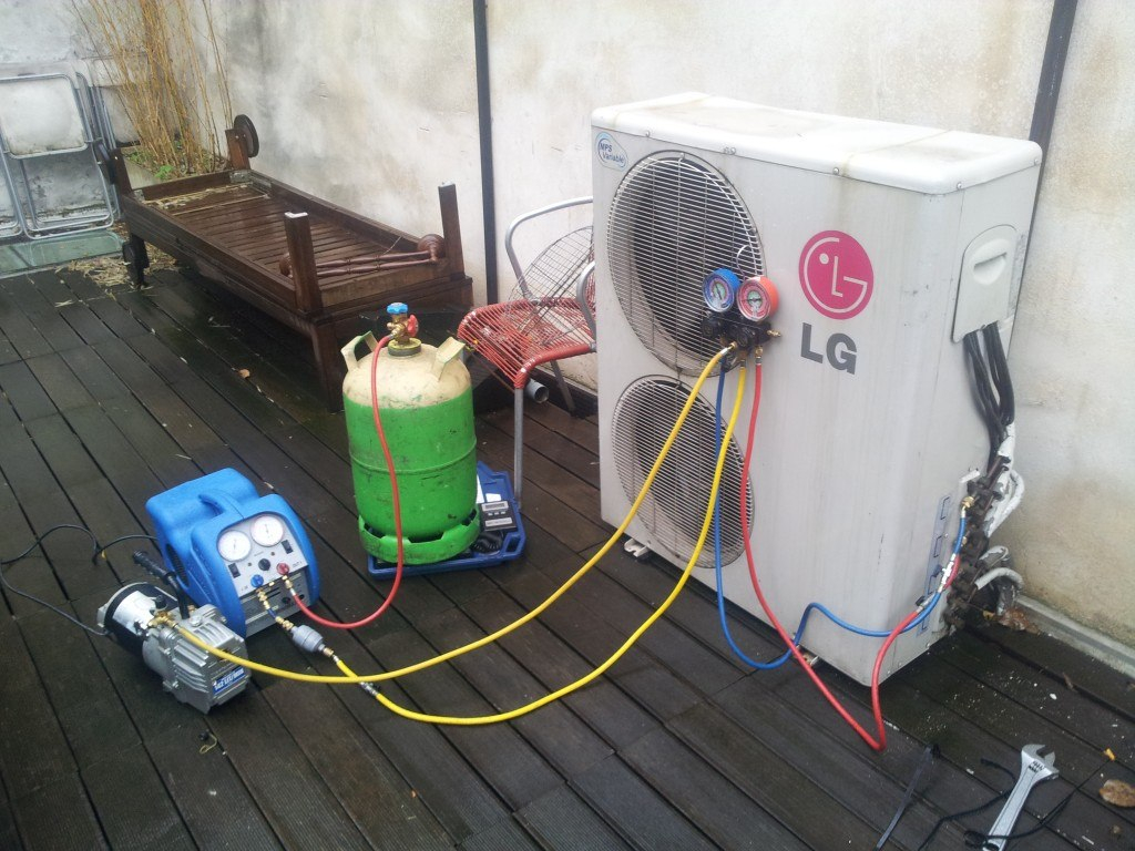 Recharge gaz pompe à chaleur
