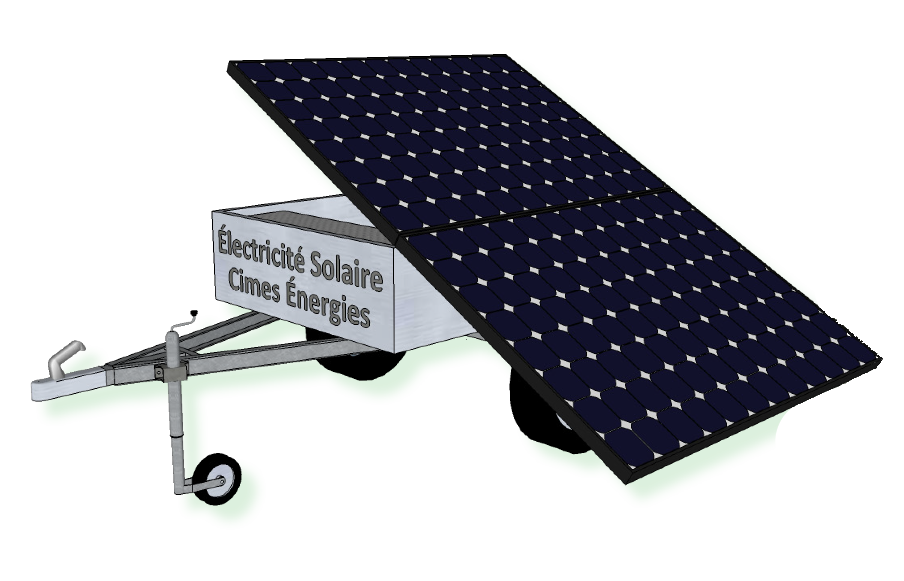 Panneau solaire pour remorque