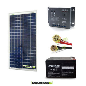 Kit panneau solaire 12v 30w