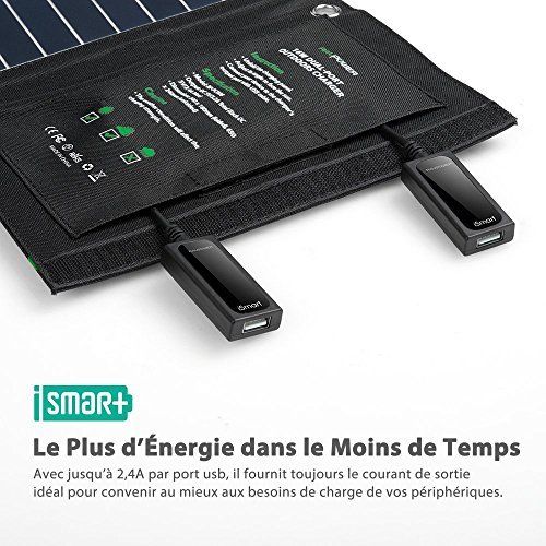 Ravpower ultra léger chargeur panneau solaire 16w