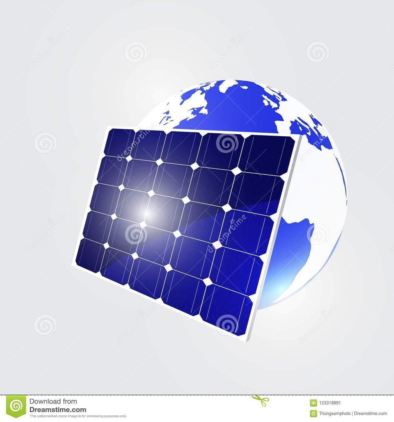 Panneau solaire sphère
