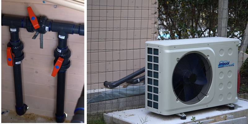 Installation d'une pompe à chaleur piscine