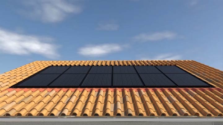 Panneau solaire esthetique