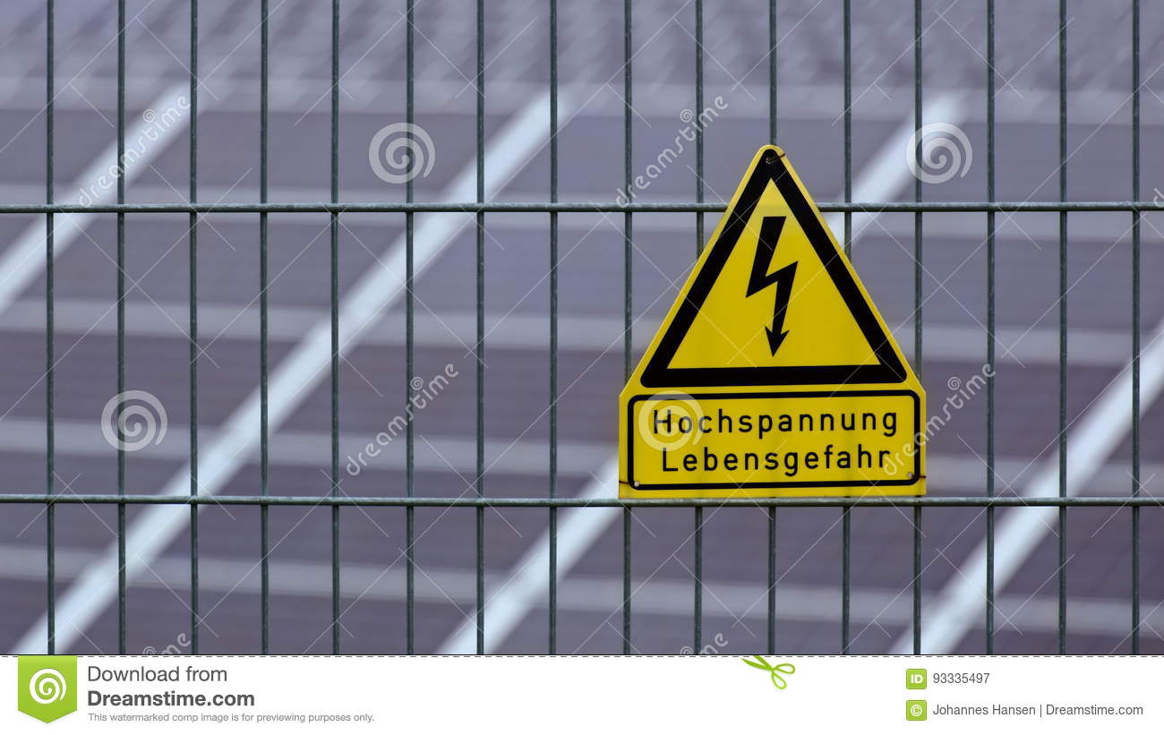 Panneau solaire danger