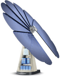 Panneau solaire en forme de fleur prix