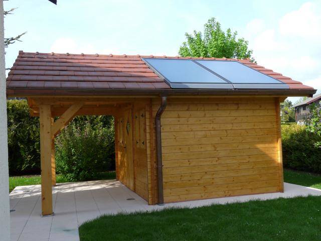 Panneau solaire cabane