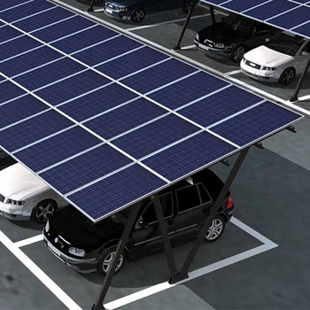 Panneau solaire sur parking