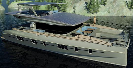 Catamaran panneau solaire