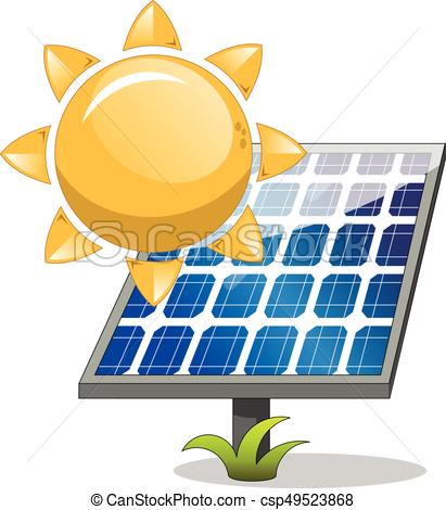 Panneau solaire illustration