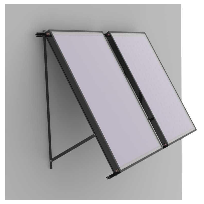 Panneau solaire sur mur