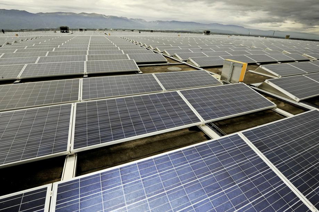 Panneau solaire bouché