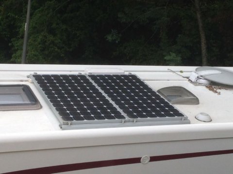 Panneau solaire sur fourgon aménagé