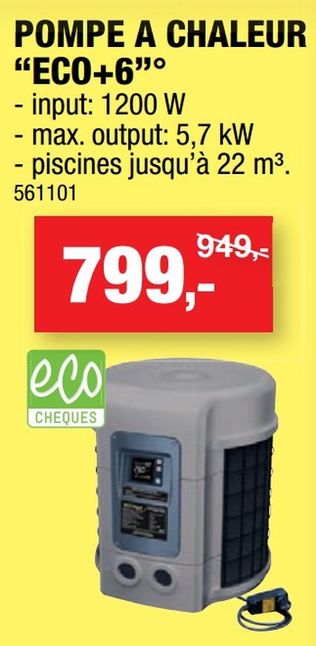 Pompe à chaleur piscine hubo