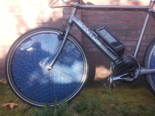 Panneau solaire voyage velo