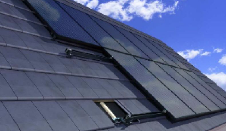 Panneau solaire en surimposition